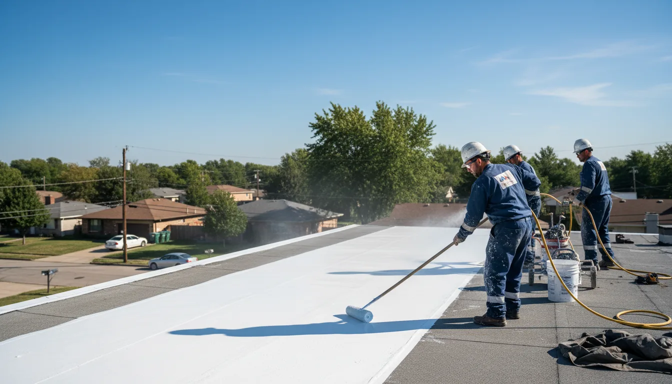 Commercial roof coating in Hawkeye, IA near me